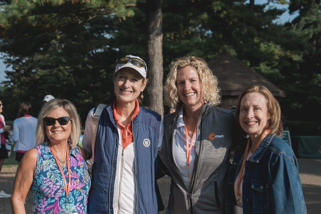 MCWT Golf Classic admin photo containing Lori Kiza, Judy Asher, Anita Klopfenstein and Stacey DeRoche